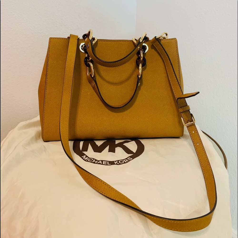 New Michel Kors handbag Large Brown Leather